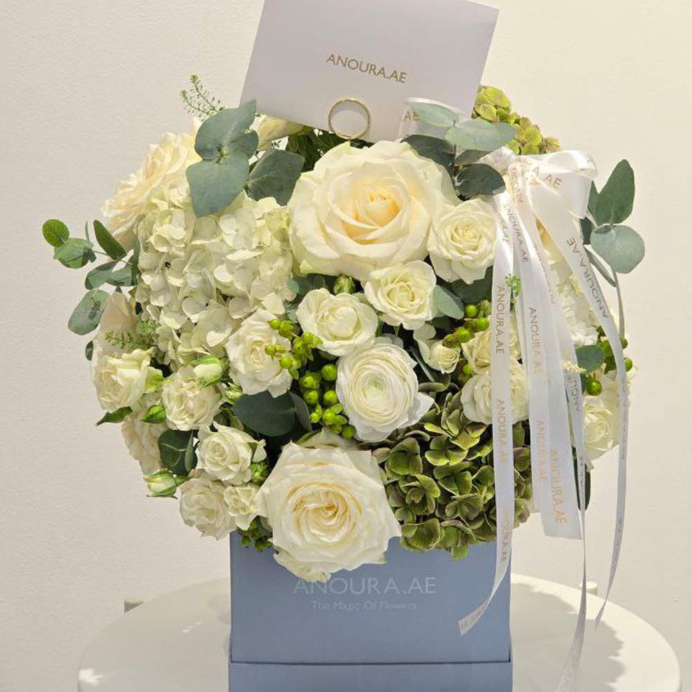 White Elegance in Blue Box