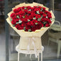 60 Red Roses Standing Bouquet with Eucalyptus by Anoura.ae Flowers Dubai