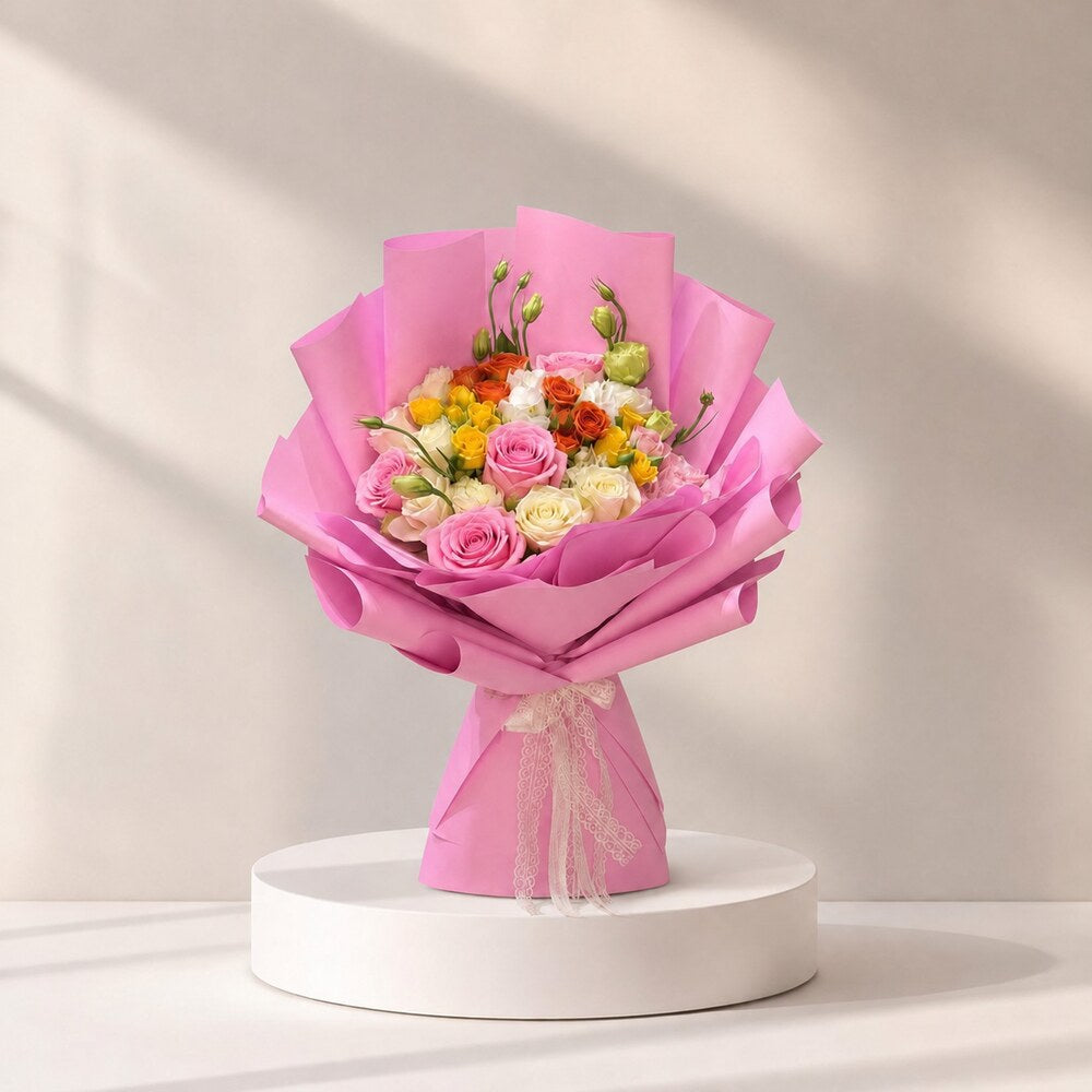 Amélie Colorful Rose Bouquet