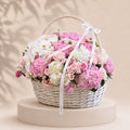 Blush Garden Mixed Rose, Hydrangea & Orchid Basket