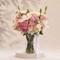 Blush Harmony Hydrangea & Rose Vase