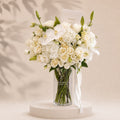 Ivory Grace Orchid & Rose Vase