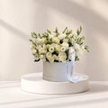 Ivory Grace Rose & Lisianthus Flower Box
