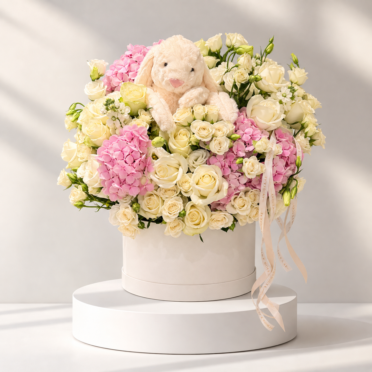 Pink Bunny Bloom Flower Box