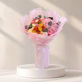 Rosy Sunset Hydrangea & Rose Bouquet