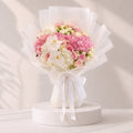 Pink Whisper Hydrangea & Orchid Bouquet