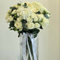 Roses and Hydrangeas with Vase